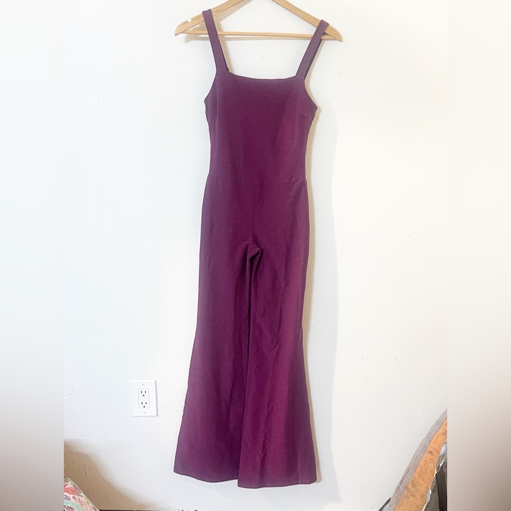 Beyond Yoga Plum Square Neck Jumpsuit